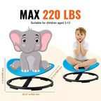 Chaise pivotante VEVOR pour enfants, capacité de 100 kg, chaise sensorielle rotative, chaise sensorielle pour enfants autistes avec base métallique antidérapante, bleue