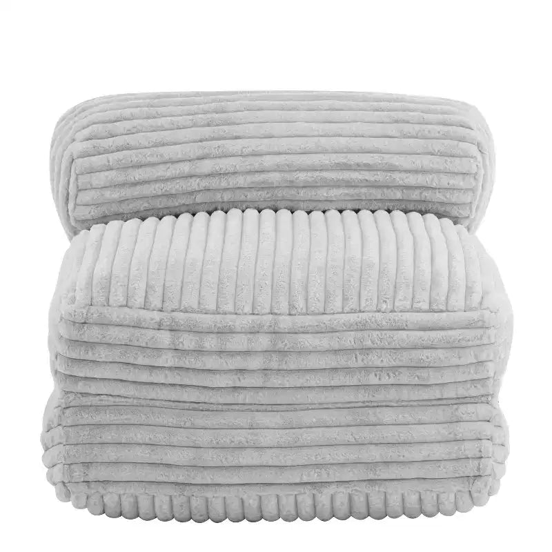 Christopher Knight Home Maegan – Pouf convertible moderne pliable en fausse fourrure avec oreiller