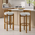 Christopher Knight Home Martin Indoor Rubberwood Low Back Upholstered Barstools (Set of 2)
