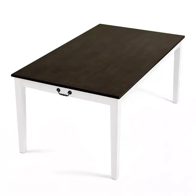 Table de salle à manger avec base en bois massif Subrtex
