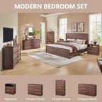 Commode 6 tiroirs SinCiDo pour chambre à coucher, commodes et chiffonniers modernes de 120 cm de large