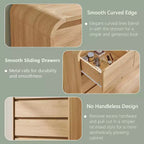 Commode 6 tiroirs SinCiDo pour chambre à coucher, commodes et chiffonniers modernes de 120 cm de large