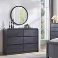 SinCiDo 6 Drawers Dresser for Bedroom, Modern 47in Wide Dressers & Chests of Drawers