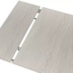 Ensemble de salle à manger extensible 7 pièces rustique VECELO pour 6 personnes, table en bois d'hévéa et 6 chaises de salle à manger rembourrées sans accoudoirs, gris
