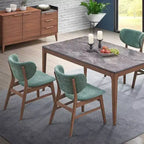 Simple Relax Lot de 2 chaises d'appoint rembourrées avec dossier incurvé