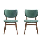 Simple Relax Lot de 2 chaises d'appoint rembourrées avec dossier incurvé