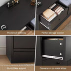 12 Drawer Dresser with Power Outlet, 61 Wood Storage Chest for Bedroom, Living Room, Hallway  Large Capacity Organizer