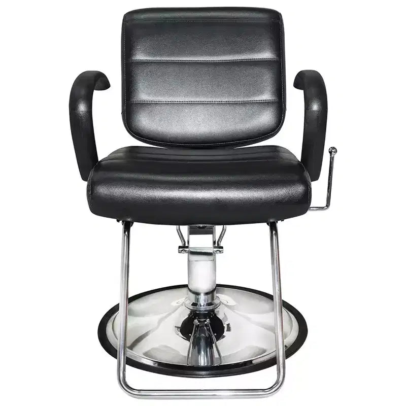 Chaises de salon PureSana Chromium (Paquet de 2), siège pivotant à 360 degrés, Kyler, Noir