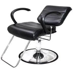 Chaises de salon PureSana Chromium (Paquet de 2), siège pivotant à 360 degrés, Kyler, Noir