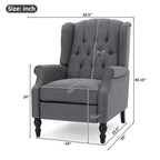 Fauteuil inclinable contemporain capitonné à dossier haut Walter de Christopher Knight Home (lot de 2)