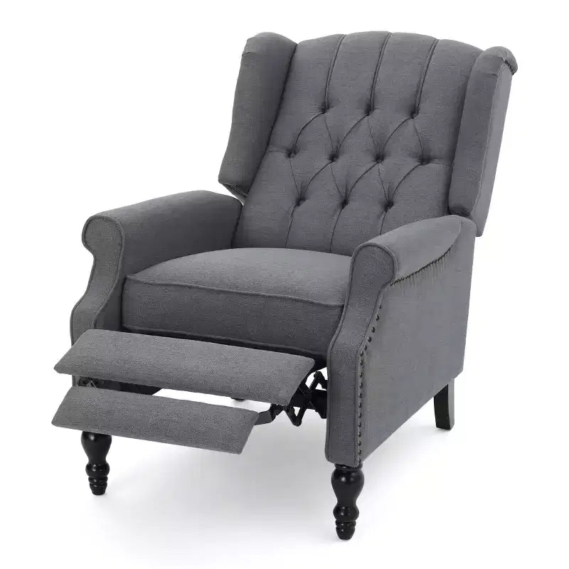Fauteuil inclinable contemporain capitonné à dossier haut Walter de Christopher Knight Home (lot de 2)