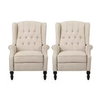 Fauteuil inclinable contemporain capitonné à dossier haut Walter de Christopher Knight Home (lot de 2)