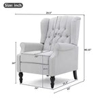 Fauteuil inclinable contemporain capitonné à dossier haut Walter de Christopher Knight Home (lot de 2)