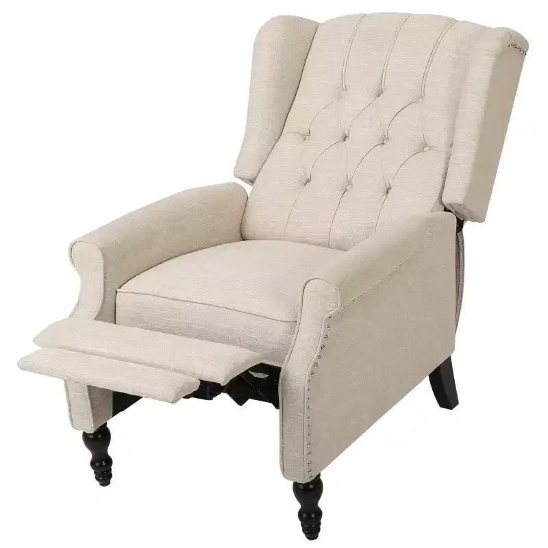 Fauteuil inclinable contemporain capitonné à dossier haut Walter de Christopher Knight Home (lot de 2)