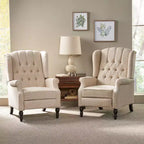 Christopher Knight Home Walter Contemporary Tufted Wingback Pushback Recliner (Set of 2)