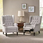 Fauteuil inclinable contemporain capitonné à dossier haut Walter de Christopher Knight Home (lot de 2)