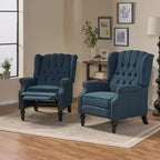 Fauteuil inclinable contemporain capitonné à dossier haut Walter de Christopher Knight Home (lot de 2)