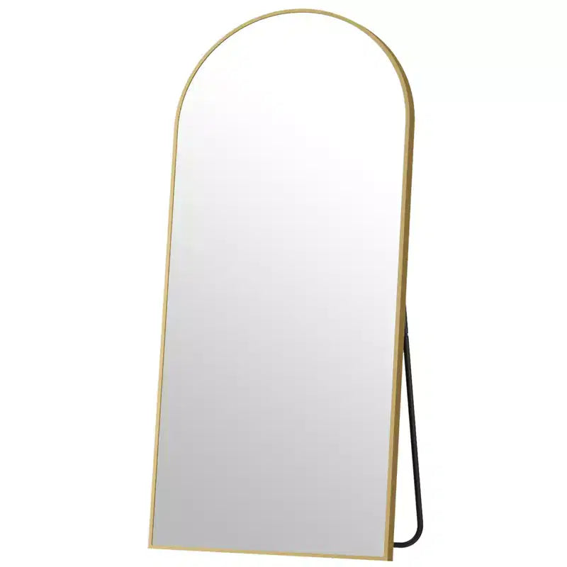 Miroir de sol surdimensionné BEAUTYPEAK 34 X 76, miroir pleine longueur arqué