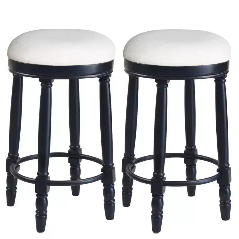 Vatros Bar Stools Set of 2 26 Counter Height Stool 360 Swivel Barstool