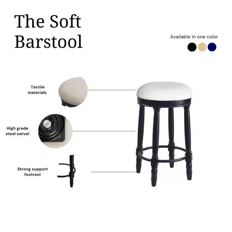 Vatros Bar Stools Set of 2 26 Counter Height Stool 360 Swivel Barstool