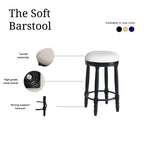 Vatros Bar Stools Set of 2 26 Counter Height Stool 360 Swivel Barstool