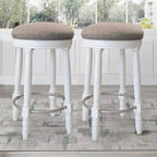 Vatros Bar Stools Set of 2 26 Counter Height Stool 360 Swivel Barstool