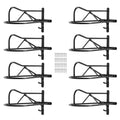 VEVOR Wall Mount Saddle Rack, 8 Packs Horse Saddle Rack with Pad Bar, Portable Saddle Stand for English & Western Saddle