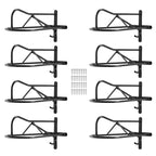 VEVOR Wall Mount Saddle Rack, 8 Packs Horse Saddle Rack with Pad Bar, Portable Saddle Stand for English & Western Saddle