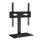 VEVOR TV Stand Mount, Swivel Universal TV Stand for 32 to 55 inch TVs, Height Adjustable Portable Floor TV Stand with Tempered Glass Base