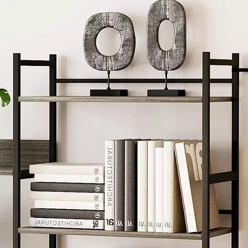 Étagère 5 niveaux avec 14 compartiments de présentation, grande étagère industrielle ouverte, rangement rustique, salon, chambre à coucher, bureau et salle d'étude