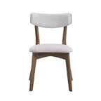 Christopher Knight Home Lara Ensemble de salle à manger 7 pièces en hévéa et tissu, style moderne du milieu du siècle