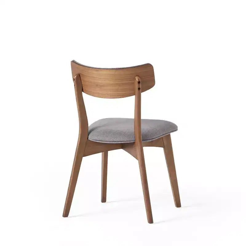 Christopher Knight Home Lara Ensemble de salle à manger 7 pièces en hévéa et tissu, style moderne du milieu du siècle