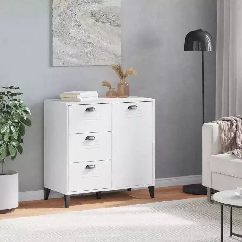 vidaXL Buffet Meuble de Rangement Salon Bois Massif de Pin