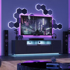 Meuble TV pour téléviseur de 65 pouces, meuble de divertissement de 58 pouces avec armoire de rangement