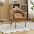 Vatros Modern Barrel Upholstered Dining Chairs for Dining Room