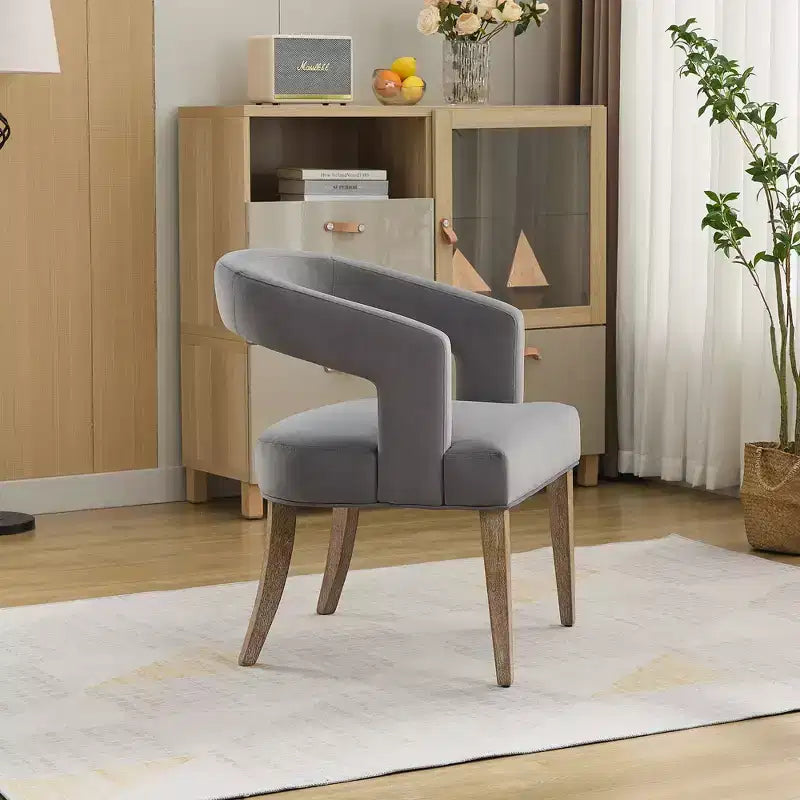 Chaises de salle à manger Vatros Modern Barrel rembourrées pour salle à manger