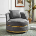 GDFStudio Edgar Modern Faux Leather 360 Swivel Upholstered Accent Chair