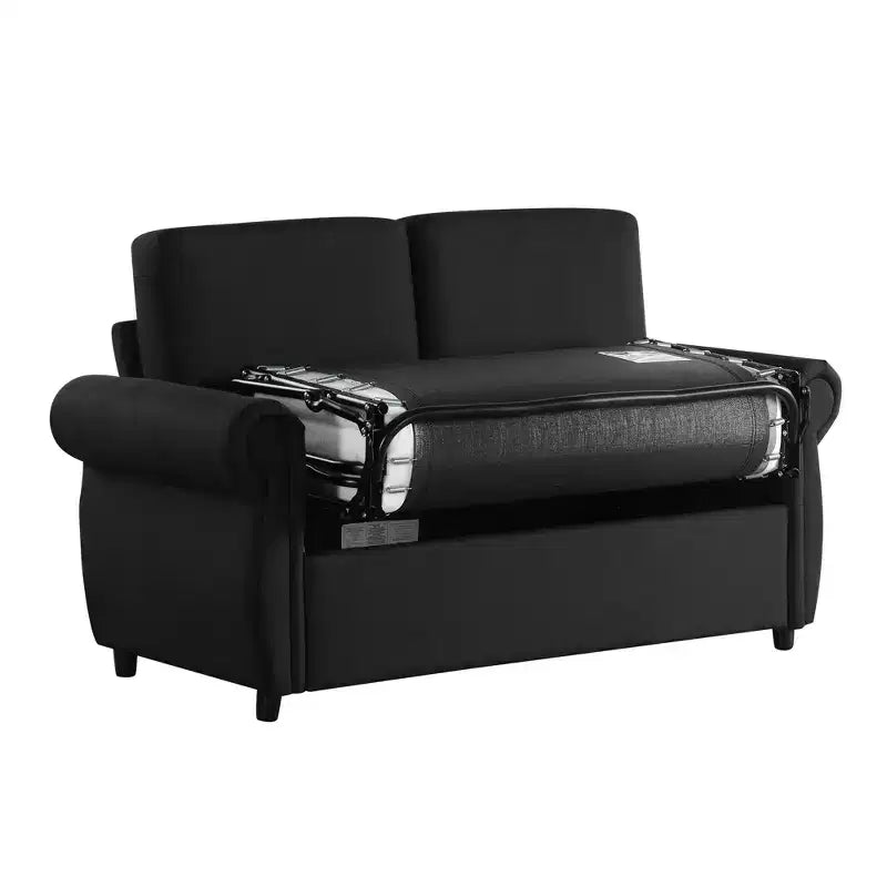 57,9 Orisfur Canapé-lit convertible avec matelas en mousse à mémoire de forme et ports USB – Causeuse convertible pour petits espaces