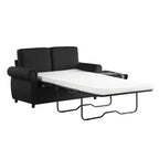 57,9 Orisfur Canapé-lit convertible avec matelas en mousse à mémoire de forme et ports USB – Causeuse convertible pour petits espaces