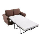 57,9 Orisfur Canapé-lit convertible avec matelas en mousse à mémoire de forme et ports USB – Causeuse convertible pour petits espaces