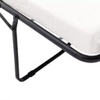 57,9 Orisfur Canapé-lit convertible avec matelas en mousse à mémoire de forme et ports USB – Causeuse convertible pour petits espaces