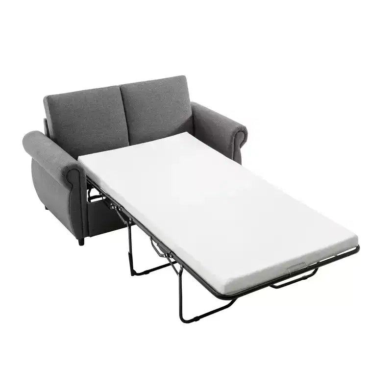 57,9 Orisfur Canapé-lit convertible avec matelas en mousse à mémoire de forme et ports USB – Causeuse convertible pour petits espaces
