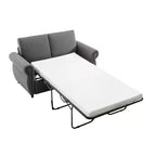 57,9 Orisfur Canapé-lit convertible avec matelas en mousse à mémoire de forme et ports USB – Causeuse convertible pour petits espaces