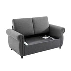 57,9 Orisfur Canapé-lit convertible avec matelas en mousse à mémoire de forme et ports USB – Causeuse convertible pour petits espaces