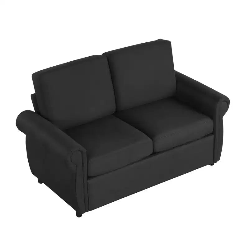 57,9 Orisfur Canapé-lit convertible avec matelas en mousse à mémoire de forme et ports USB – Causeuse convertible pour petits espaces