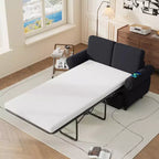 57.9 Orisfur Pull-Out Sleeper Sofa with Twin Memory Foam Mattress & USB Ports - Convertible Loveseat for Small Spaces