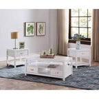 Kings Brand Furniture Willard 3-Piece Wood Storage Occasional Table Set with Coffee Table and End Tables, Multiple Finishes Available