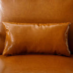 Fauteuil d'appoint Bestier Mid-Century avec cadre en bois, fauteuil de salon rembourré avec coussin et coussin lombaire, fauteuil de lecture pour chambre à coucher ou véranda