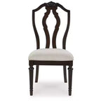Signature Design by Ashley Lavinton Chaises de salle à manger traditionnelles rembourrées - Tan (Lot de 2)