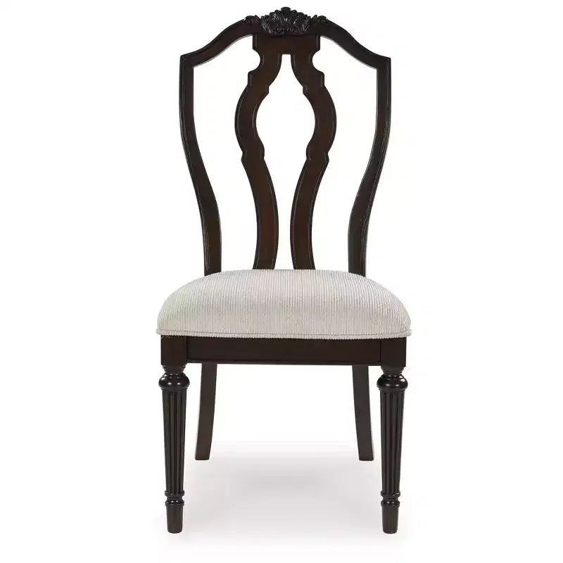 Signature Design by Ashley Lavinton Chaises de salle à manger traditionnelles rembourrées - Tan (Lot de 2)